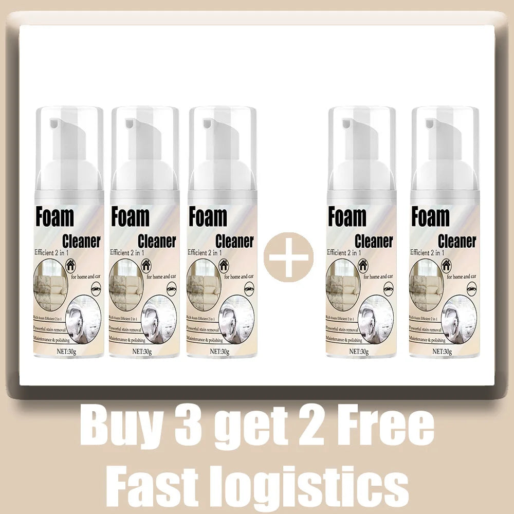 Multifunctional Foam Cleaner Car Interior Stain Removal and Cleaning Leather Seat Home Foam Cleaner Spray Maintenance Wash CM World