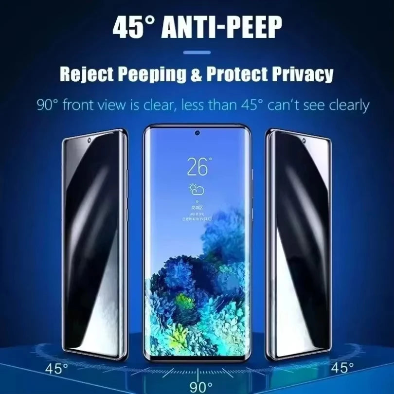 Anti-Spy Hydrogel Film For Samsung S25 S24 S23 Ultra FE S22 Plus A56 5g A16 A55 A26 A54 A36 A06 A25 A24 Privacy Screen Protector Car Mobile World
