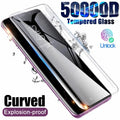 Fingerprint Curved Screen Protectors For Samsung Galaxy S23 S24 Ultra S25 S26 S22 S21 S20 Note 10 20 Ultra S10e Tempered Glass
