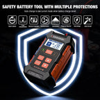 KONNWEI KW520 Car Battery Tester 12V 24V Battery Charger Lead Acid Car Battery Pulse Repair Tool AGM Gel Lithium Scanning Tool