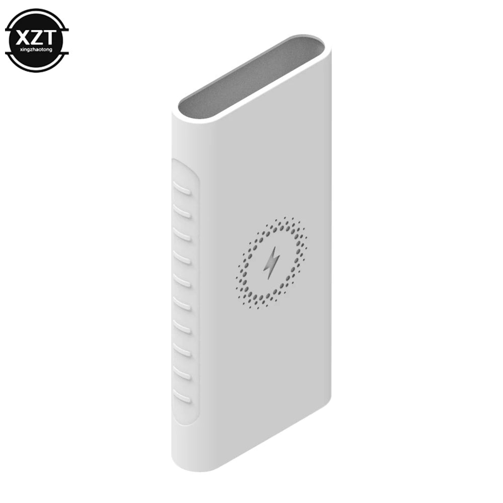 Silicone Protective Case Cover for Xiaomi Powerbank 10000mAh PLM11ZM PLM13ZM Wireless Powerbank WPB15PDZM WPB100 WPB15ZM Sleeve