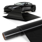 20X5FT High Glossy Black Carbon Fiber Car Wrap Vinyl Film Self Adhesive Auto Decal Bubble Car Body Film Vinyl Wrap Decals Car Mobile World