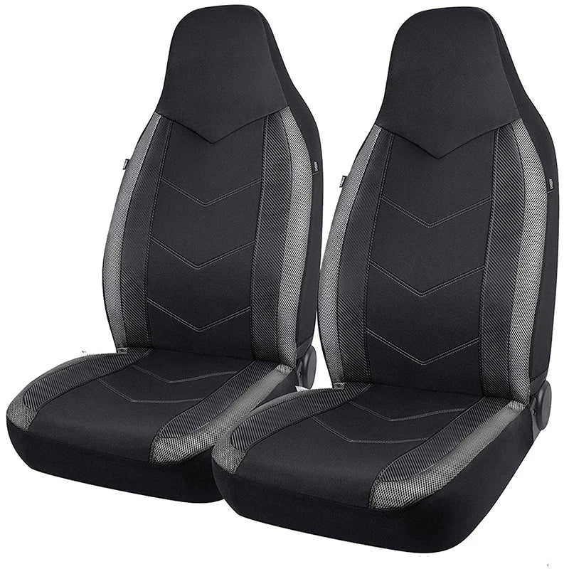 2pcs Universal Car Seat Cover Protector Men Luxury Car Front Seat Cushion Anti Slip Breathable 4season Car Interior Accessories