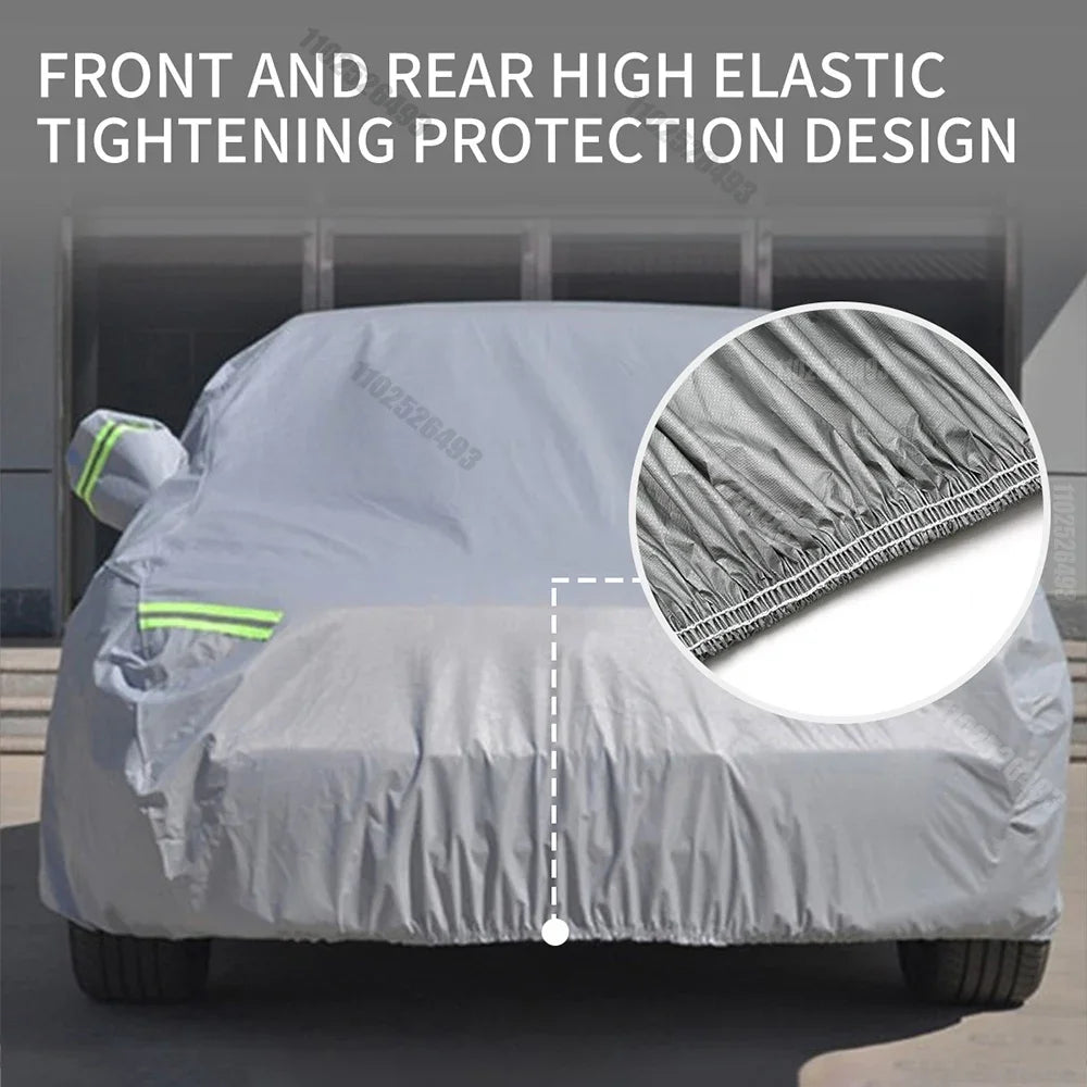 Car Cover Outdoor Protection Full Car Covers Waterproof Sunshade Snow Cover Anti UV Universal For Sedan Amagi CM World