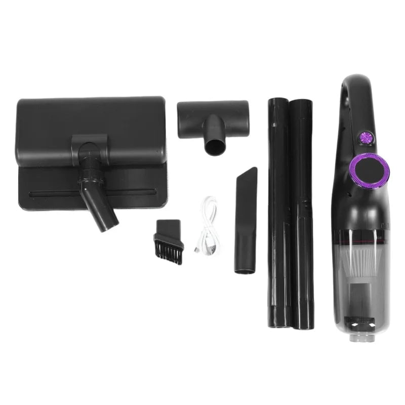 Handheld Cordless Stick Vacuum Cleaner 15kPA Suction Integrated Multifunctional Rechargeable For Car Stairs Floor Car Mobile World