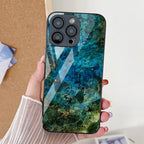 Marble Stone Tempered Glass Case For iPhone 11 Funda iPhone 16 17 16E 13 14 15 Pro Max 12 7 8 Plus SE 16promax 13promax Cover