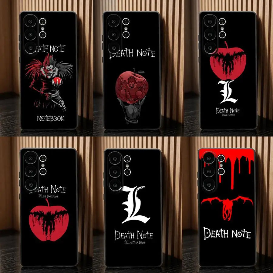 Phone Cover Case for Samsung Galaxy S26 Ultra S24 S10 S9 S25 Plus S23 S24+ S25+ S20 Note 20 8 9 10 S26+ S21 FE DEATH NOTE