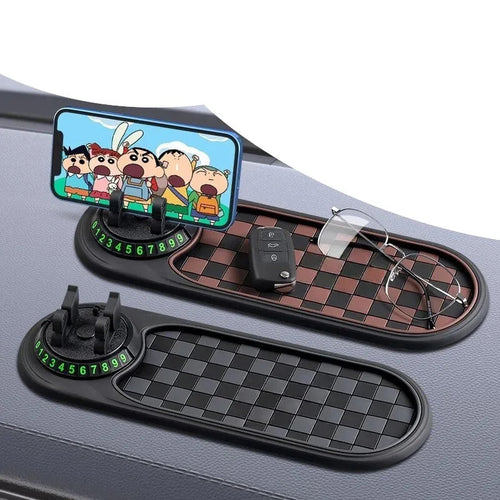 2-in-1 Anti-Slip Dashboard Mat with Phone Holder, 360 Degree Rotation, Phone Holder for Car CM World