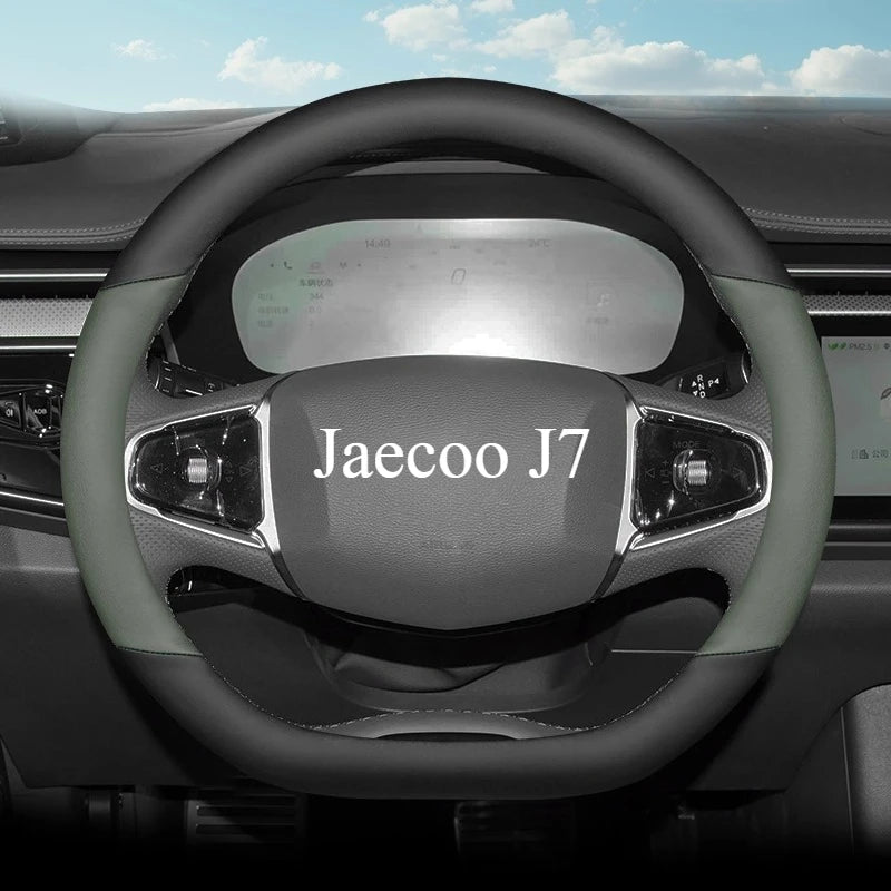 Leather Car Steering Wheel Cover for Jaecoo J7 Phev 2024 2025 2026 Accessories