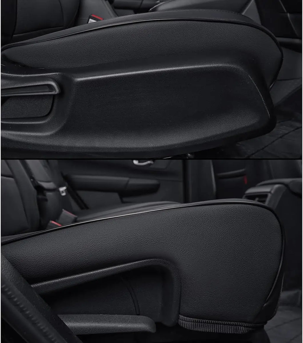 EKR Custom Fit Car Seat Covers Leather Full Set For Honda CRV 2023 2024 2025 2026 LX/EX/ EX-L/Sport/Sport Touring Waterproof Leather Cushion Seat Protective Cover