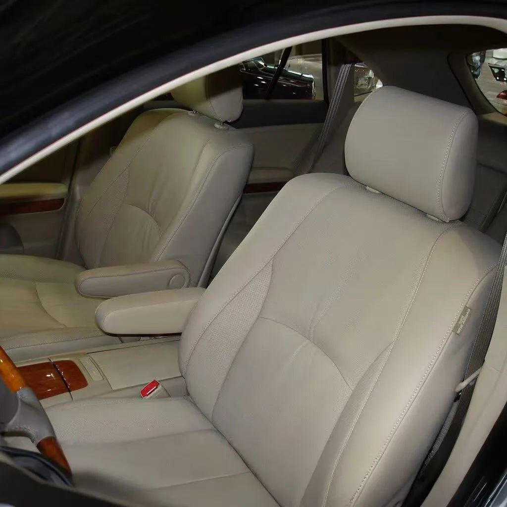 Custom Fit 2PCS Front Car Seat Covers for Lexus RX 2003 to 2009 Nappa Leather Auto Seat Cushion Protector Interior Accessories