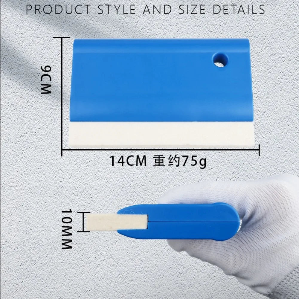 ALIWRAP Wool Felt Squeegee Window Tint Scratch Free Soft Woolen Scraper for Car Vinyl Wrap Tint Film Dry Wet PPF Installation Car Mobile World