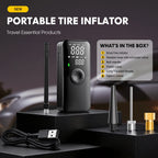 CARSUN Portable Tire Inflator Rechargeable Electric Inflator For Car  Bicycle Digital Air Compressor Football Ball Inflator Pump CM World
