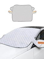 Winter Car Windshield Snow Guard, Outdoor Snow Protection Car Cover for Winter and Summer Sunshade, Easy to Install Car Mobile World