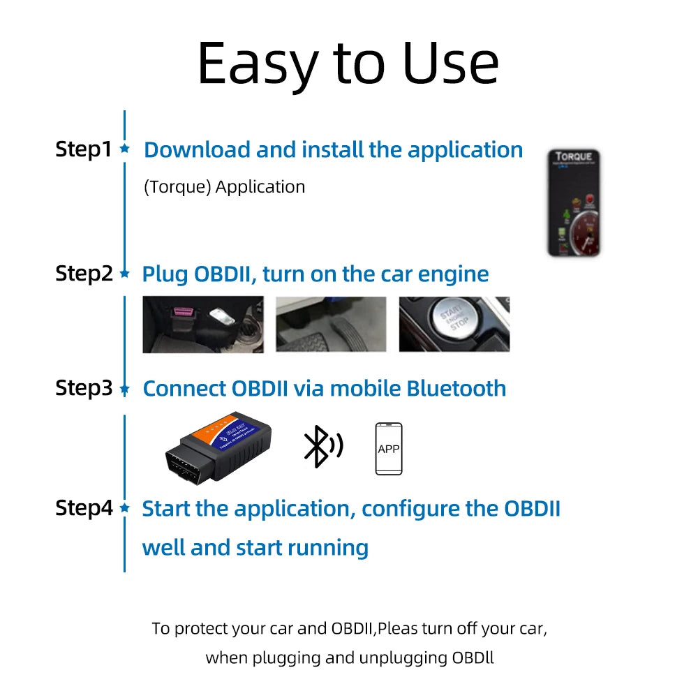 OBD2 Scanner ELM327 Car Diagnostic Detector Code Reader Tool V1.5 WIFI Bluetooth OBD 2 for Android IOS Auto Scan Repair Tools Car Mobile World
