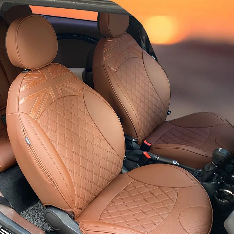 Car Seat Covers Protector Cushion Pad For Mini Cooper R56 3 DOOR R55 CLUBMAN R57 CABRIO 2015 2014 2013 2012 2011 2010 2009 2008 CM World