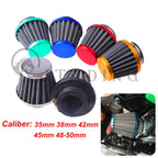 Motorcycle 35mm 38mm 42mm 45mm 48mm Mushroom Head Air Filter Cleaner Intake Pipe Modified Scooter Pit Dirt Bike ATV Universal CM World