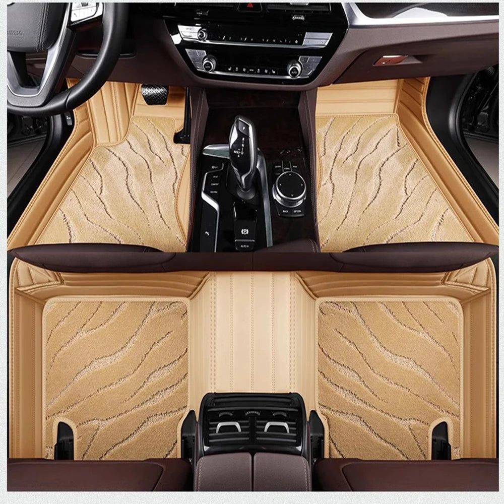 5D Custom Car Floor Mats For KIA Quoris K9 K900 Auto Carpets Double Layer Foot Coche Blanket