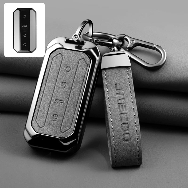 For Chery Jaecoo J5 J7 5 7 2025 2026 Keychain and Keyring Car Interior Accessories Zinc Alloy Car Key Protective Cover Suitable
