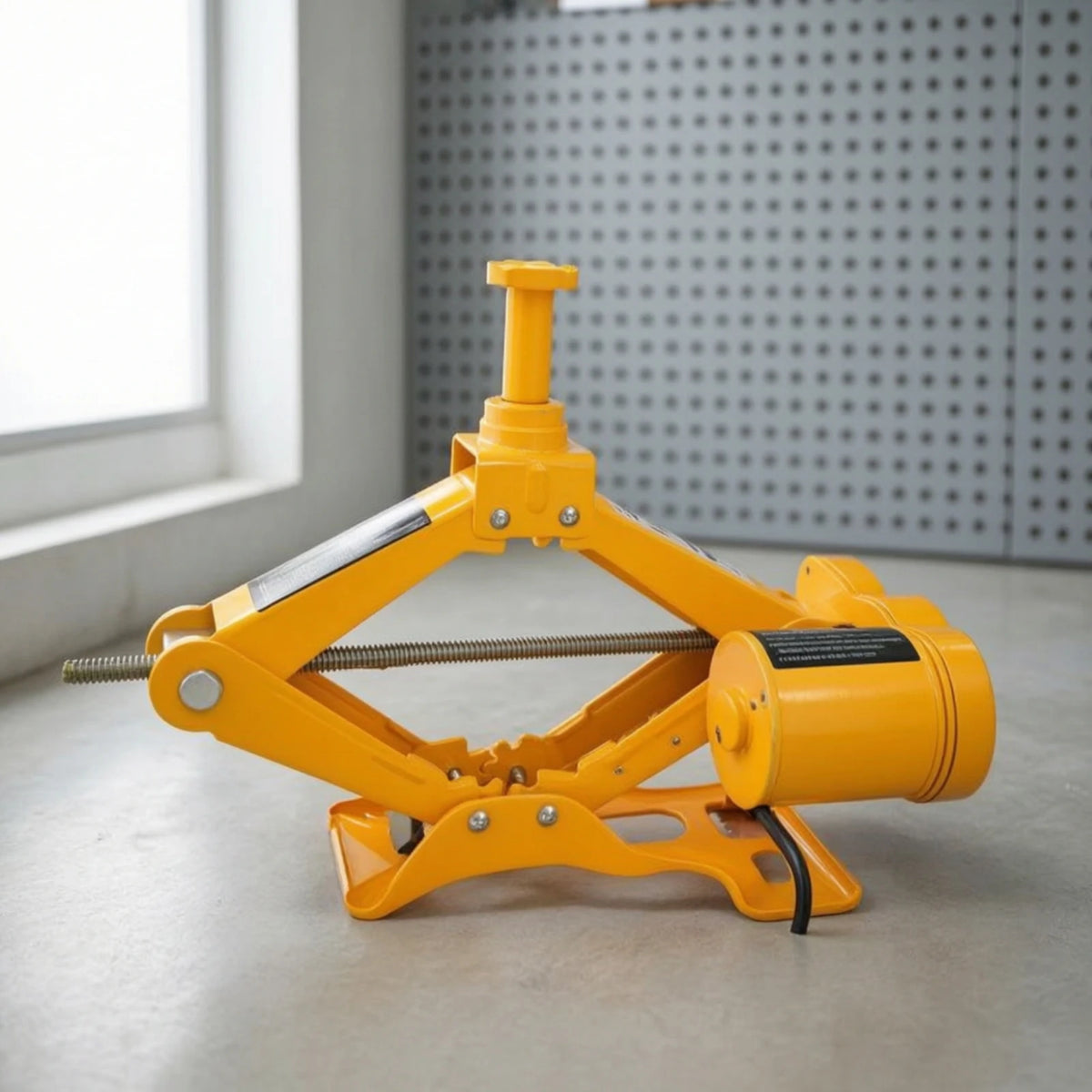 Electric Scissor Jack Portable Car Jack Kit with Carry Case Vehicle Lift Automatic User-Friendly for Drivers