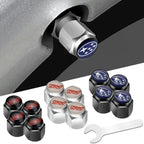 Car Wheel Tire Valve Stem Caps Air Cover with Wrench for Subaru Forester Ascent BRZ STI Exiga Legacy Outback Tribeca WRC WRX XV CM World