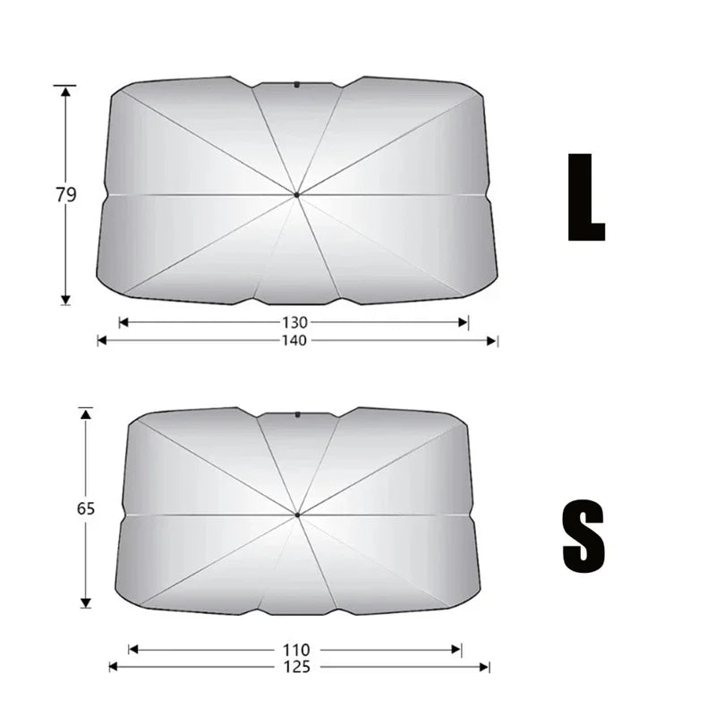 Folding Car Sunshade Umbrella Front Windshield Heat Insulation Sun Protector for Vehicle Interior Summer Travel Car Accessories