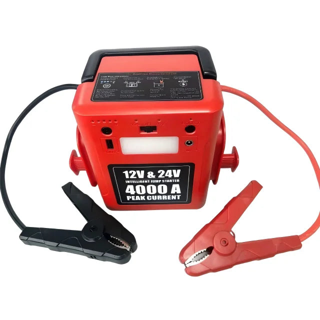 56000mAh 4000A Heavy Duty 12v 24v Car Jump Starter Emergency Tool Kit High-Power 4000A Car Jump Starter With 56000mAh Battery
