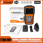 Foxwell T2000 WF TPMS Diagnostic Tool OBD2 Scanner 315/433MHz Sensor Activator Programmer with Free Update for Ford Toyota Car Mobile World