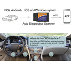 ELM327 WIFI V1.5 OBD2 Scanner OBDII Adapter Car Accessories For IOS Android 1PC Auto Diagnostic Scan Tool Car Fault Code Reader Car Mobile World