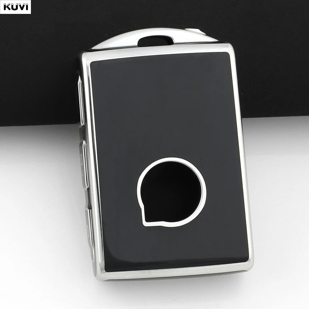 Remote Key Case for Volvo XC60 XC40 XC90 S90 V60 S60 V90 Smart Auto Car Key Case Cover Fob Holder Keychain Keyring Accessories CM World