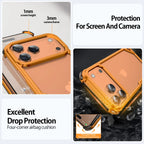 Eary for iPhone 17 Pro Max Air Phone Case Aluminum Alloy Metal Frameless Shell for Magsafe Minimalist Anti-Drop Protective Cover Car Mobile World