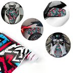 Cartoon Graffiti Painting Car Film Wrap Waterproof Modification Cover Scratches Stickers for Auto Bicycle Motorcycle Skateboard Car Mobile World