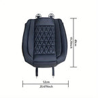 1PC Diamond-Quilted Premium PU Leather Car Seat Cover Non-Slip Breathable Universal Fit for Sedans SUVs Trucks - Seat Pad CM World