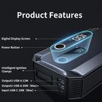 Baseus 20000mAh Car Jump Starter Power Bank 8000A 12V Portable Car Battery Starter Car Battery Emergency Booster Starting Device