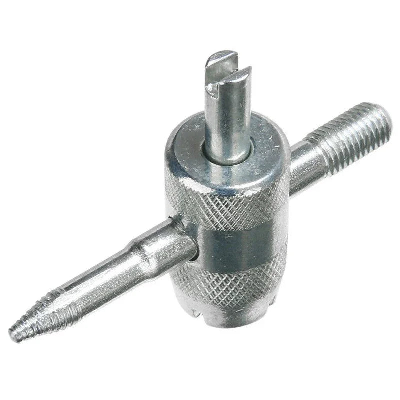 1Pc Silver Auto Tyre Valve Core Puller Repair Tools 4-in-1 Car Truck Tire Screwdriver Valve Stem Core Remover Installer Tool CM World