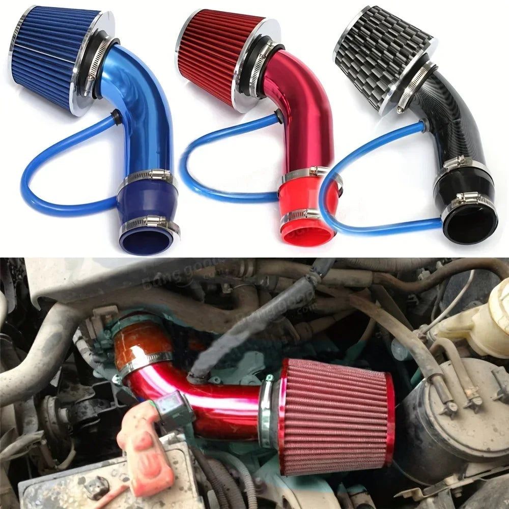 Universal Car Cool Air Intake Kit 76mm Car Refitted Winter Mushroom Head Air Filter Aluminium Automotive Filter Car Accessories CM World