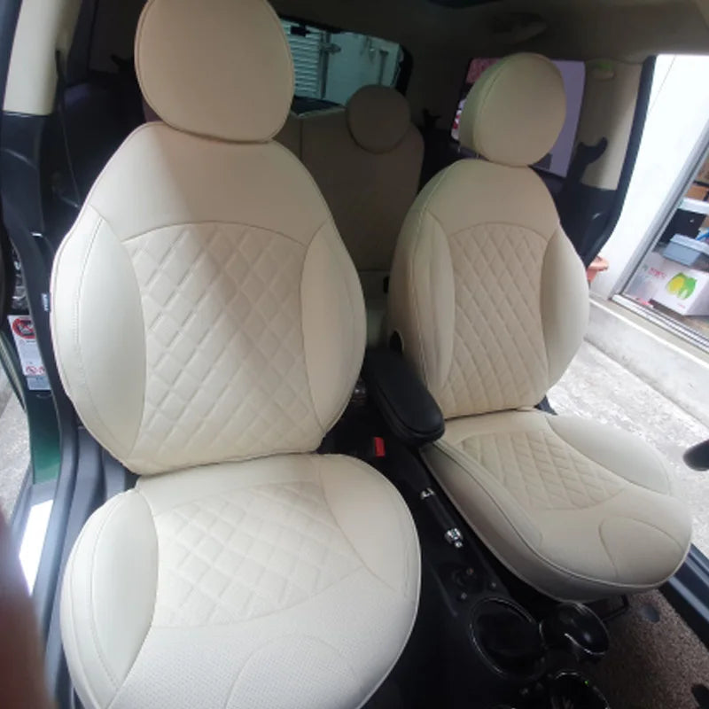 For Mini Cooper R50 R53 HATCHBACK R55 CLUBMAN R56 R57 R60 COUNTRYMAN Custom Seat Cover Protector Cushion Car Interior Accessorie CM World