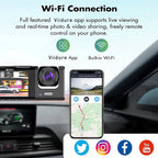WiFi 3 Channel Car DVR Three Way Dash Cam Inside Vehicle Camera DVRs Recorder FHD 1080P Video Mini Registrator Dashcam Camco