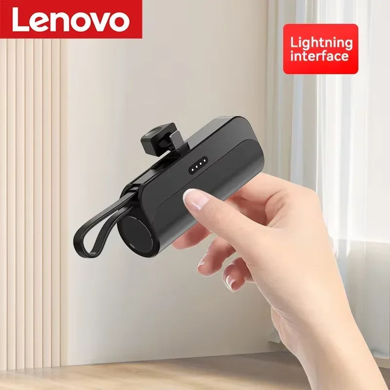 Lenovo 500000mAh Capsule Power Bank Large Capacity Super Fast Charging Powerbank Portable CCC External Battery For iPhone Huawei