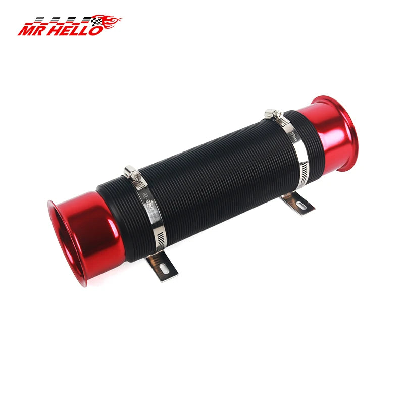 76MM Car Cold Air Turbo Intake Inlet Pipe Adjustable Flexible Duct Tube Hose Cold Feed Duct Pipe CM World