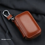 Trendy Leather Keychain Pouch Zipper Bag Key Wallets Car Key Case Cover Storage Bag Key Holder Organizer Men Women