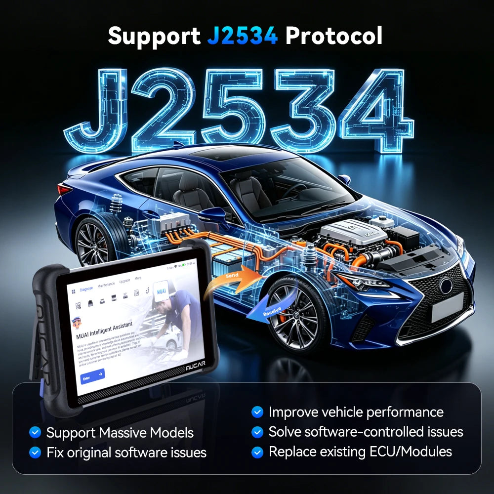 MUCAR 892BT PRO AI Key Programmer TKEY 101 Topology Automotive Diagnostic Tool J2534 Bidirectional Car Obd2 Scanner ECU Coding C Car Mobile World