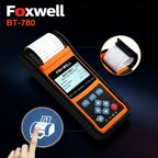 FOXWELL BT780 12V Car Battery Tester capacity AGM/GEL/EFB Analyzer with Built-in Printer Car Battery Monitor CCA/SOC/SOH Test CM World