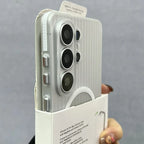 For Samsung Galaxy S26 Ultra S26+ 5G Case Hard Matte Magnetic MagSafe Luggage Stripe Slim Cover For Galaxy S26 Plus Shell Bumper