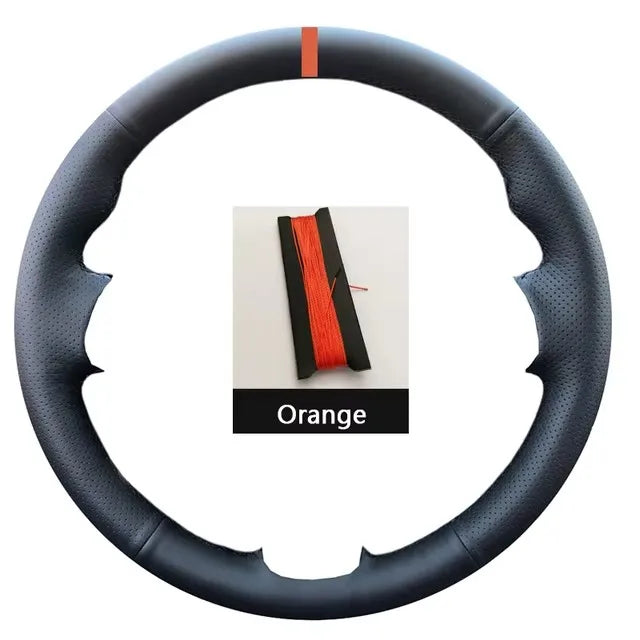 Car Steering Wheel Cover For Volkswagen VW Amarok T6 California Caravelle Kombi Multivan Transporter Golf Mk7 Sharan Polo Jetta CM World