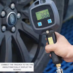 High-Precision Led Digital Display Tire Inflation Meter Kit Digital Display Tire Pressure Gauge Universal Car Tire Manometror CM World