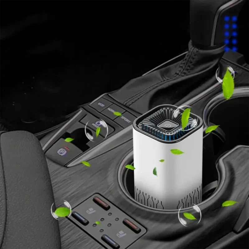 Auto small air purifier negative ion car cleaners HEPA fresh agent air filter dusty smoke smell removal, bedroom, office CM World