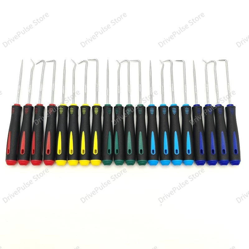 4PC Professional Seal Hook Kit - Heavy Duty Oil Screwdrivers w/Ergonomic Grip for Auto Repair/Plumbing, Mechanics Tool Set CM World