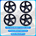For Tesla Model Y Juniper 2025 4PCS 19 Inch Wheel Cap Automobile Performance Replacement Wheel Hubcap Full Rim Cover Accessories CM World