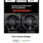 For Subaru Outback Brz Wrx Xv Ascent Forester Impreza Legacy Car Suede Carbon Fiber Leather Steering Wheel Cover Accessories CM World